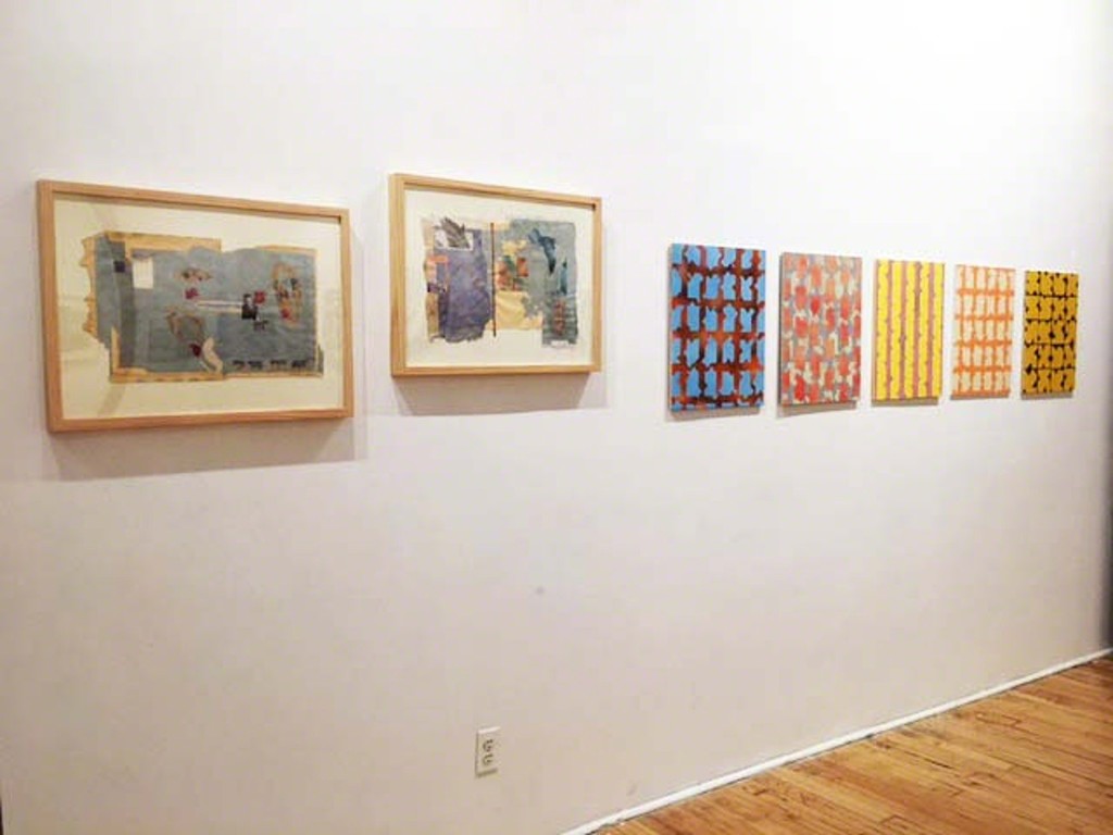 Work by artists N'Cognita and Michael Reck in "The Heat is On" exhibit at Viridian Artists gallery. Work by artists N'Cognita and Michael Reck in "The Heat is On" exhibit at Viridian Artists gallery.