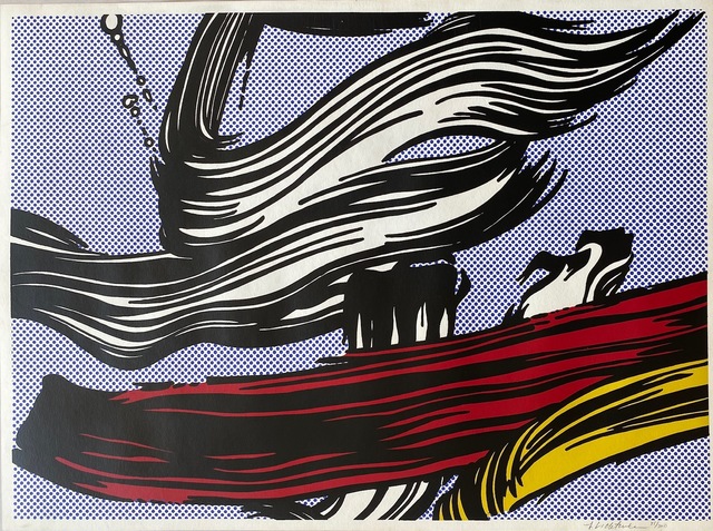 Roy Lichtenstein, ‘Brushstrokes’, 1967, Print, Screenprint on off-white wove paper, Fine Art Mia