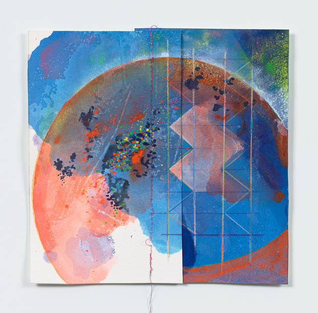 Anne Sherwood Pundyk, ‘Sleep Architecture’, 2017, Drawing, Collage or other Work on Paper, Acrylic, Latex, Gouache, Watercolor, Colored Pencil and Stitching on Paper, Adah Rose Gallery