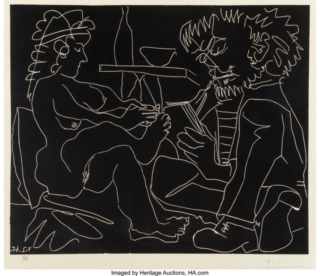 Pablo Picasso, ‘Le Peintre et Son Modele (The Painter and the Model)’, 1965, Heritage Auctions