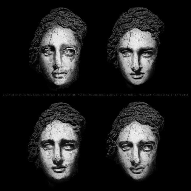Giorgia Fiorio, ‘Clay Head of Statue Ca. 870, Paradeigma C4-1, Original Edition scale 1:1 ’, 2015-2016, Photography, Carbon Print on 100% Cotton Fiber, Galleria del Cembalo