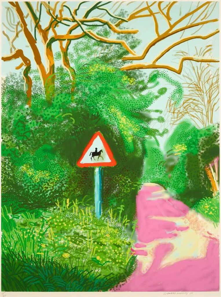 David Hockney - The Arrival of Spring in Woldgate, East Yorkshire in 2011 (twenty eleven) - 5 May