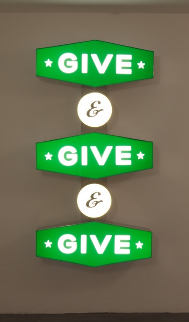 Steve Lambert, ‘Give and Give and Give’, 2012, Charlie James Gallery