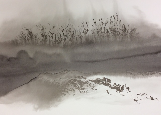 Yoshio Ikezaki, ‘Timeless Wind 45’, 2016, Painting, Sumi Ink on paper, Kylin Gallery