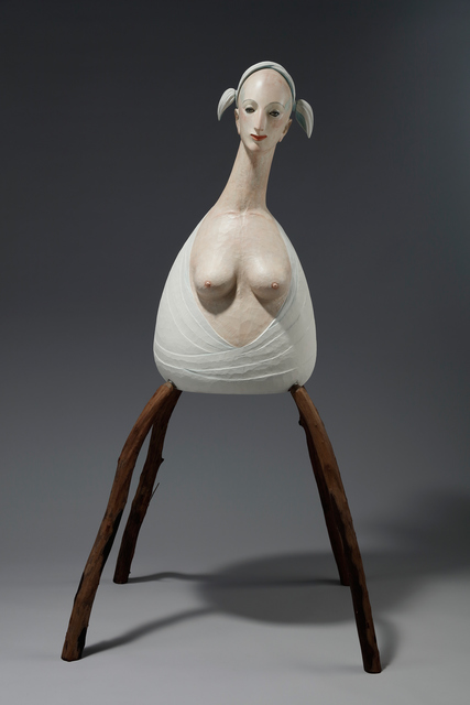 Katsura Funakoshi, ‘To Forgive the Sea’, 2016, Sculpture, Painted camphor wood, marble and miscellaneous tree, Aki Gallery