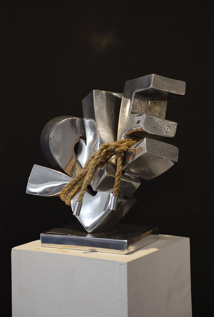 Stéphane Cipre, ‘Love sanglé’, 2020, Sculpture, Aluminium, Bogena Galerie