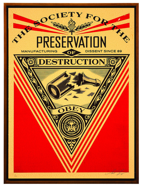 Shepard Fairey (OBEY), ‘Society od Destruction’, 2015, Underdogs Gallery