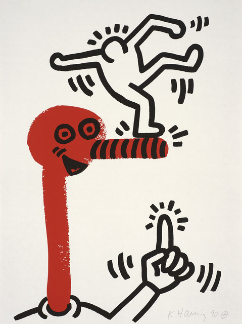 Keith Haring, ‘The story of red and blue, number 20’, 1990, Print, Lithograph, Invertirenarte.es