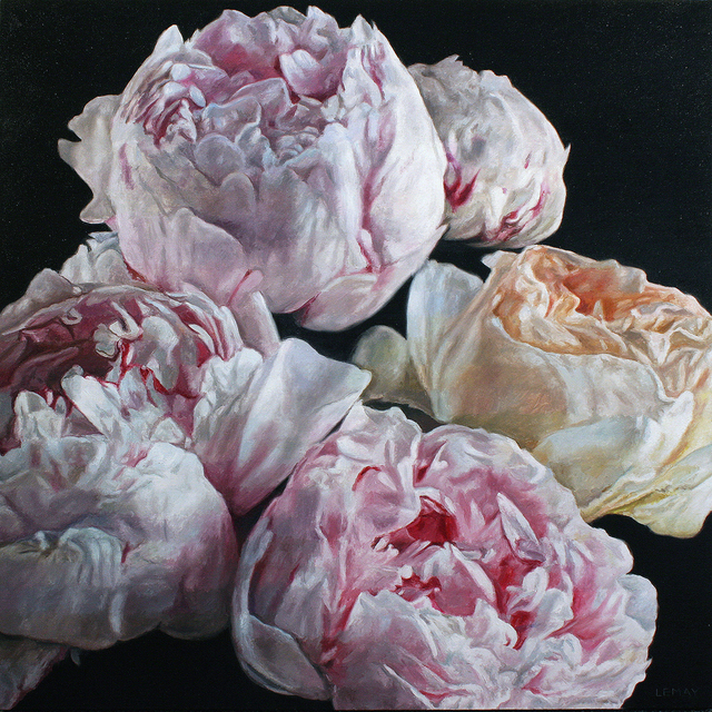 Robert Lemay, ‘Peonies and rose’, 2019, Wallace Galleries