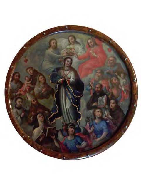Unknown Artist, ‘Virgen inmaculada (escudo de monja)’, Siglo XVIII, Mario Uvence