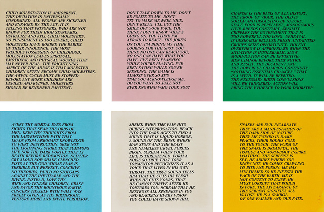 Jenny Holzer, ‘Inflammatory Essays: 25 works’, circa 1979-82, Print, 25 offset lithographs in black, on various wove coloured papers, with full margins., Phillips
