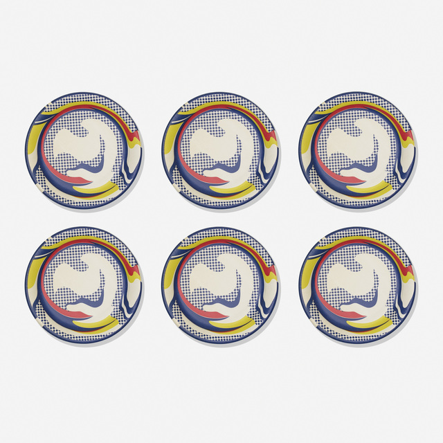 Roy Lichtenstein, ‘Paper Plates (six works)’, 1969, Print, Screenprint on paper plate, Rago/Wright
