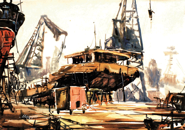 Maggie Huang, ‘Harbor’, 2019, The Galleries at Salmagundi