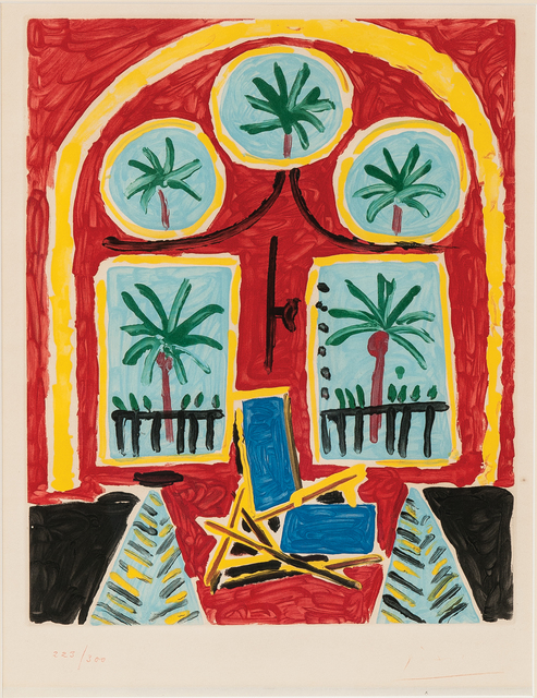 Pablo Picasso, ‘Intérieur Rouge avec Transatlantique Bleu’, 1959-60, Skinner