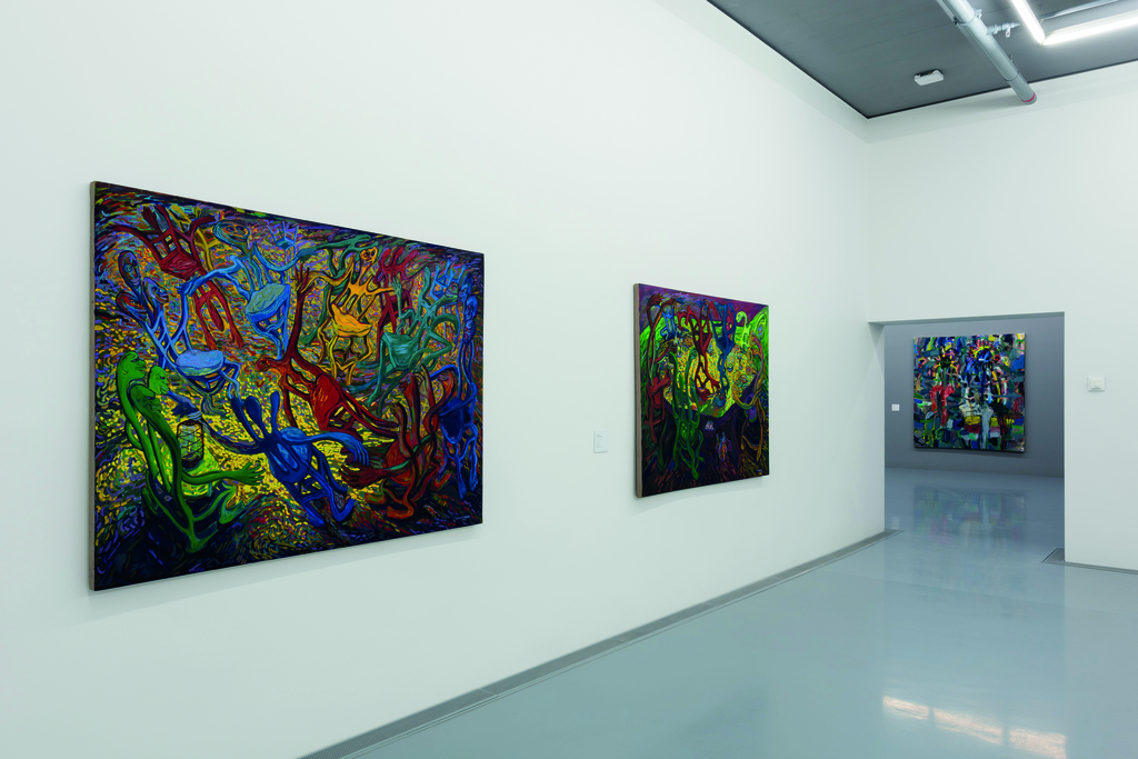 Five Bhobh: Painting at the End of an Era. Politics theme. Installation view. ©Zeitz MOCAA. Five Bhobh: Painting at the End of an Era. Politics theme. Installation view. ©Zeitz MOCAA.