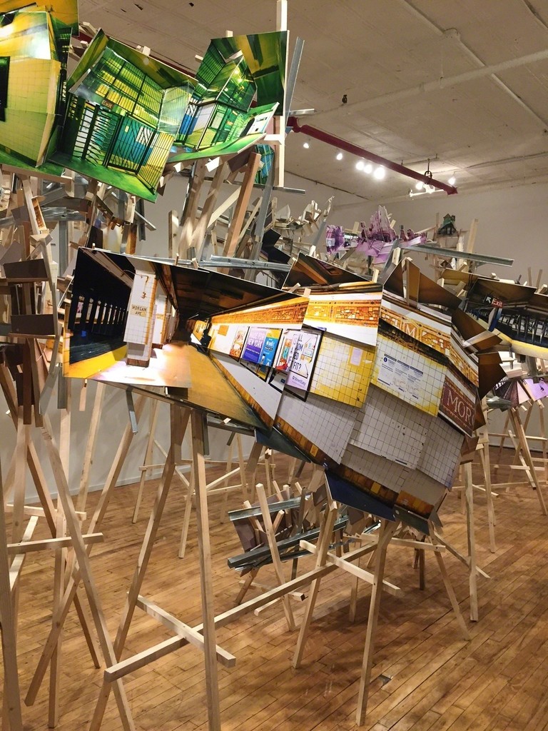 Above & Under L-Train, site-specific installation currently on view at Black & White Gallery/Project Space, February 26 - April 10, 2016 Above & Under L-Train, site-specific installation currently on view at Black & White Gallery/Project Space, February 26 - April 10, 2016