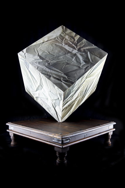 Leonardo Nierman, ‘Full Round Oil Painted 6 Sided box Sculpture Commissioned piece w/paperwork’, 1990-2010, Sculpture, Mixed media, Modern Artifact
