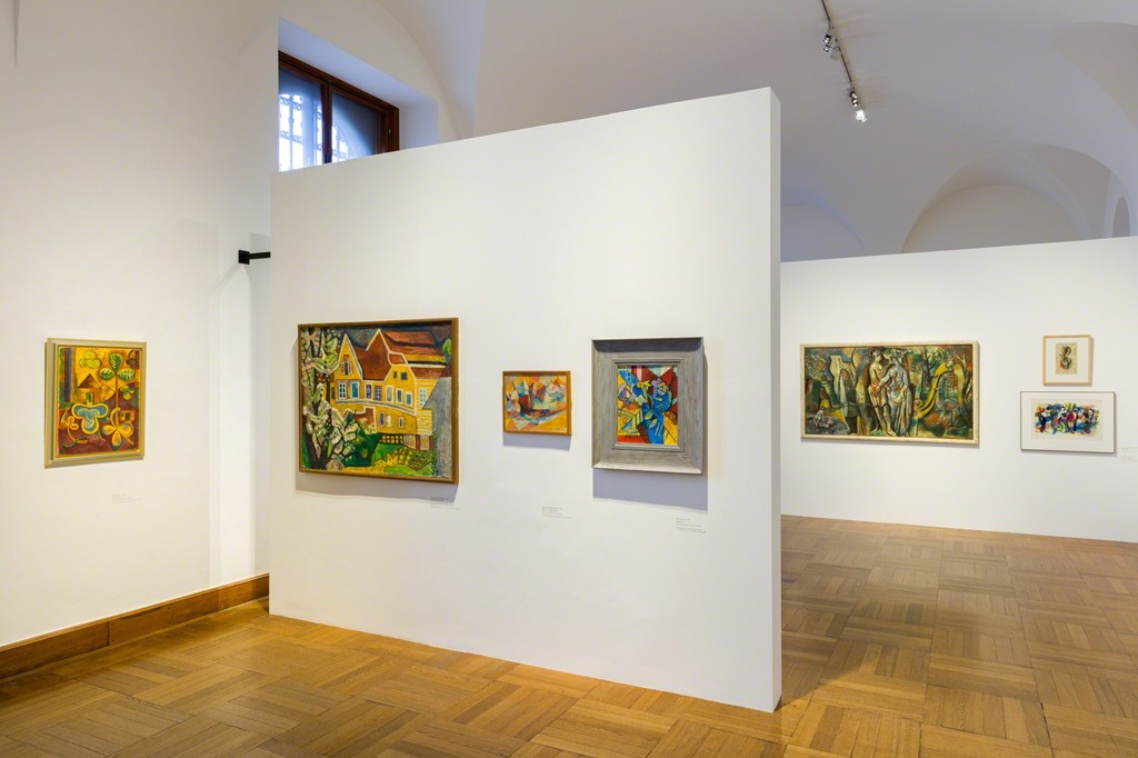 Exhibition view „Masterpieces in Focus: Alfred Wickenburg – Visions in Colour and Form“, © Belvedere, Vienna Exhibition view „Masterpieces in Focus: Alfred Wickenburg – Visions in Colour and Form“, © Belvedere, Vienna