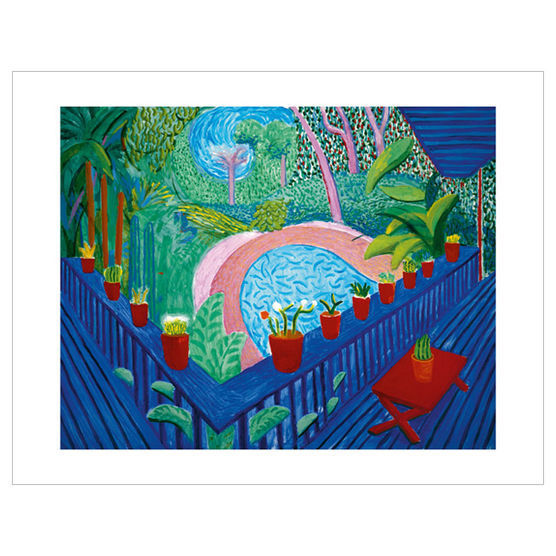 David Hockney, ‘Red Pots in Garden ’, 2017, EHC Fine Art