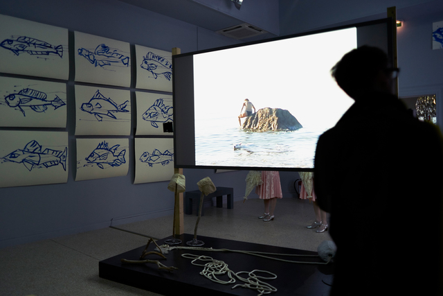 Joan Jonas, ‘They Come to Us without a Word (Installation view)’, 2015, 56th Venice Biennale
