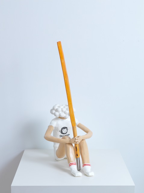 Akira the Hustler, ‘Struggle 3’, 2016, Sculpture, Acrylic on clay, pinewood, Ota Fine Arts