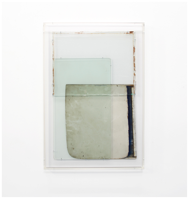 Anneke Eussen, ‘Tomorrow 01’, 2021, Sculpture, 3 time stained car panes mounted on wood in plexibox frame, Tatjana Pieters
