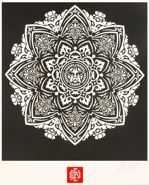Shepard Fairey (OBEY), ‘Mandala Ornament (Black)’, 2010, Forum Auctions