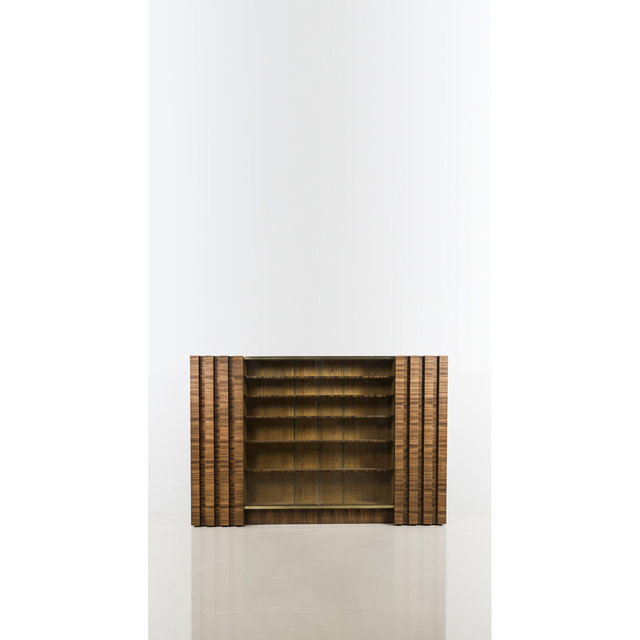 Jean Royère, ‘Library’, near 1950, Design/Decorative Art, Chêne, placage de zébrano, verre et laiton, PIASA