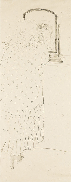 David Hockney, ‘Ann Putting on Lipstick’, 1979, Kenneth A. Friedman & Co.