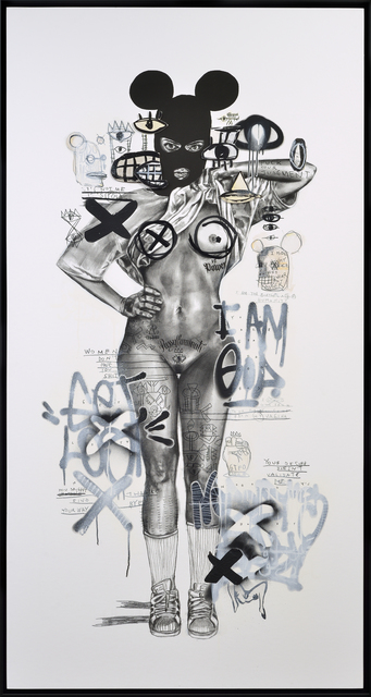 MissMe, ‘Get lost’, 2019, Mixed Media, Mixed media on panel, framed, Galerie C.O.A