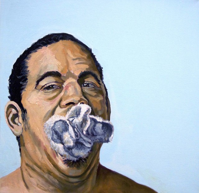 Michael Dixon, ‘Let Me Say That We Have Failed To Say Something To America Enough’, 2015, Painting, Oil on canvas, David Richard Gallery