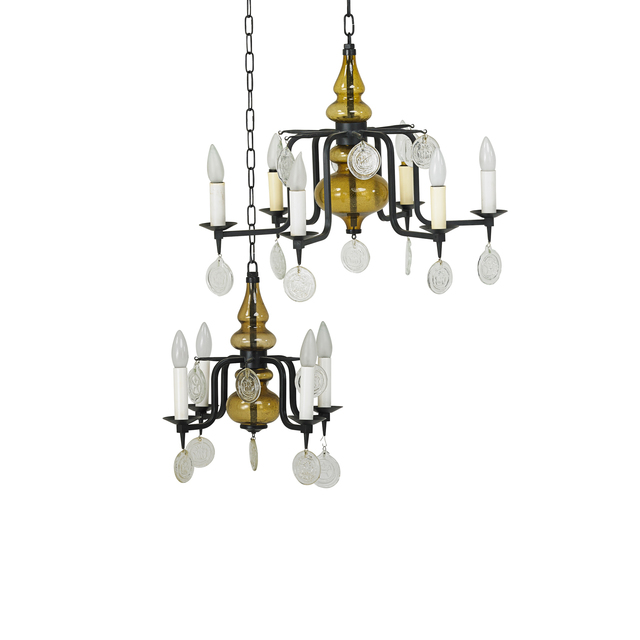 Erik Höglund, ‘Two chandeliers’, 1970s, Rago/Wright
