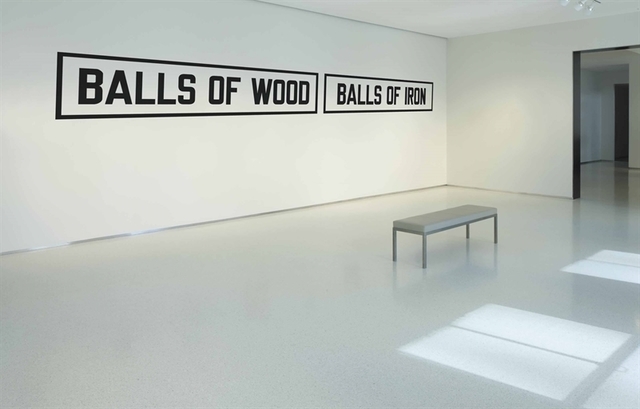 Lawrence Weiner, ‘BALLS OF WOOD BALLS OF IRON’, Christie's