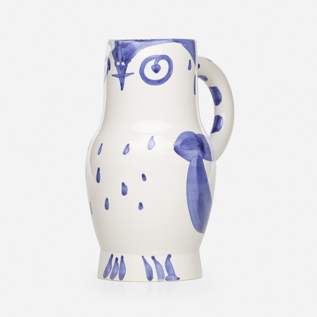 Pablo Picasso, ‘Hibou pitcher’, 1954, Textile Arts, Glazed earthenware decorated with oxides, Rago/Wright