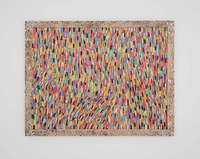 Pascale Marthine Tayou, ‘Chalk Ä’, 2015, Painting, Chalk, wood, Pearl Lam Galleries