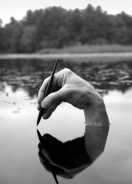 Arno Rafael Minkkinen, ‘Self-portrait, Fosters Pond, Andover, Massachusetts’, 2000, Robert Klein Gallery