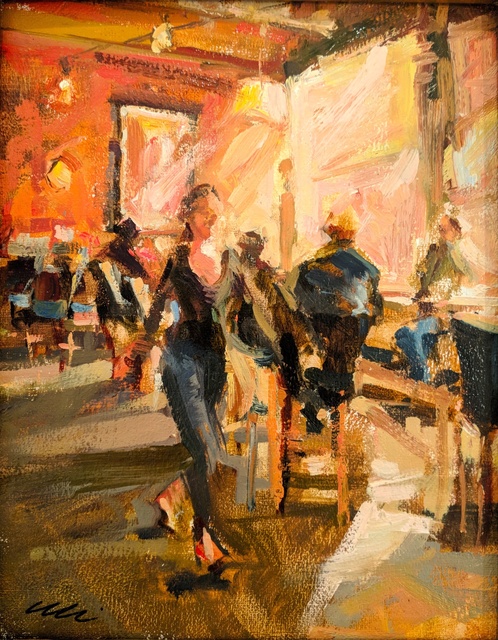 Eli Cedrone, ‘Bar Louis’, Painting, Oil on canvas, Copley Society of Art