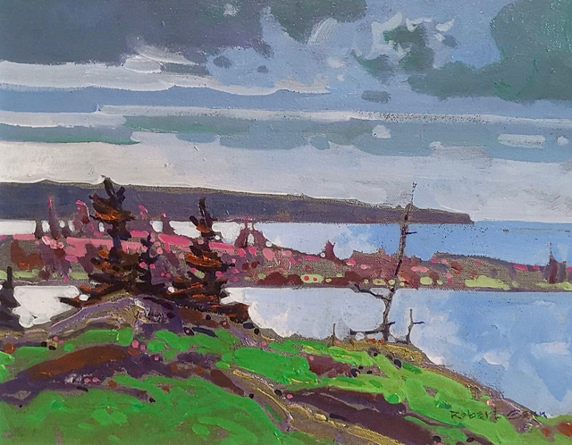 Robert Genn, ‘Points - Georgian Bay’, 1990-2000, Painting, Acrylic on Canvas, Madrona Gallery