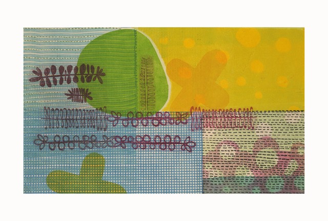LJ Douglas, ‘Nit With Wit’, 2018, Print, Monotype, chine collé, Manneken Press