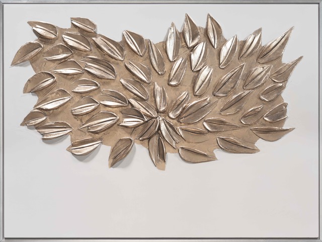 George Dunbar, ‘Rouville LXXXVII’, 2019, Painting, Moon gold leaf with white and mauve clay with die keen, Callan Contemporary