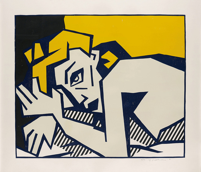 Roy Lichtenstein, ‘Reclining Nude’, 1980, Print, Woodcut with embossing, F.L. Braswell Fine Art