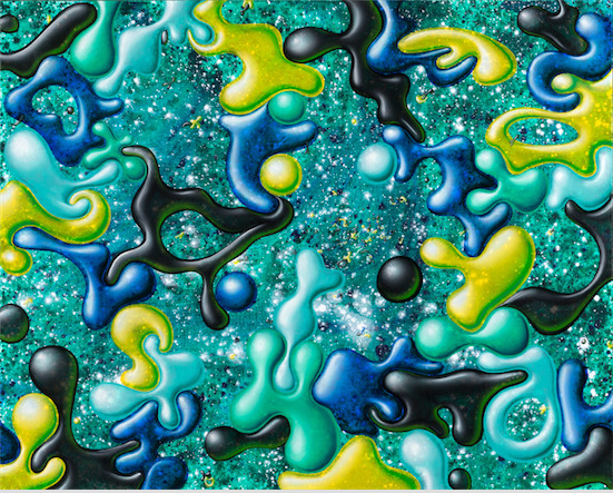 Kenny Scharf, ‘Untitled (GREEN)’, 2014, Painting, Oil on canvas, Rosenfeld Gallery LLC
