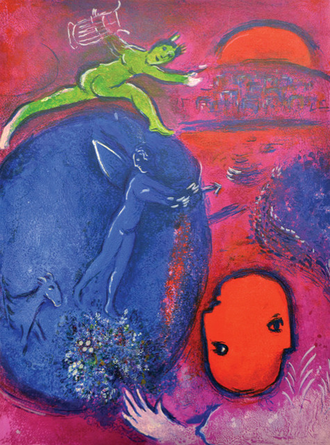 Marc Chagall, ‘Lamon's and Dryas's Dream’, 1961, Print, Original lithograph printed in colors on Arches wove paper., Galerie d'Orsay
