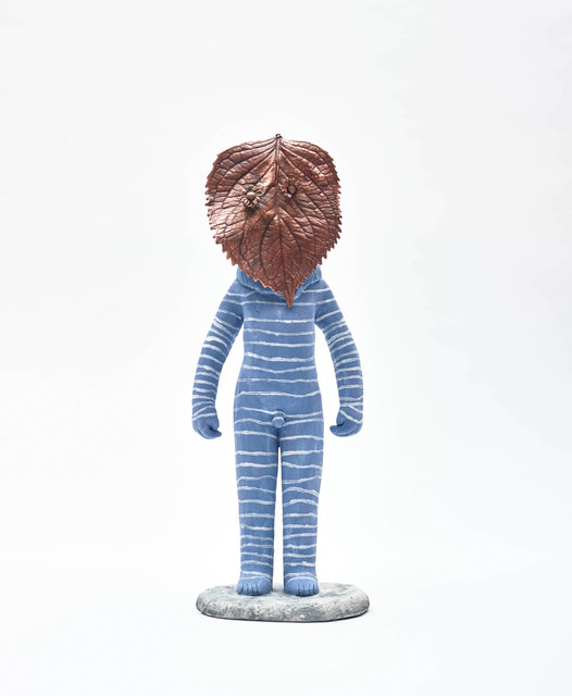 Clémentine de Chabaneix, ‘Blue leafman’, 2020, Sculpture, Glazed ceramic, Antonine Catzéflis