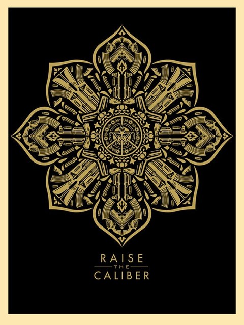 Shepard Fairey (OBEY), ‘Raise the caliber’, 2015, Rudolf Budja Gallery