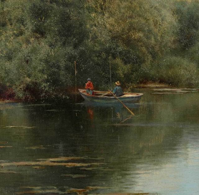 Emilio SanchezPerrier Two Fishermen in a Rowboat (19th