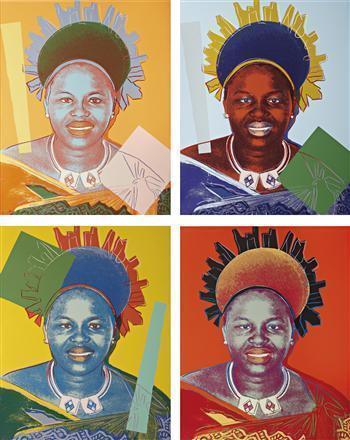 Andy Warhol - Reigning Queens: Queen Ntombi Twala of Swaziland set
