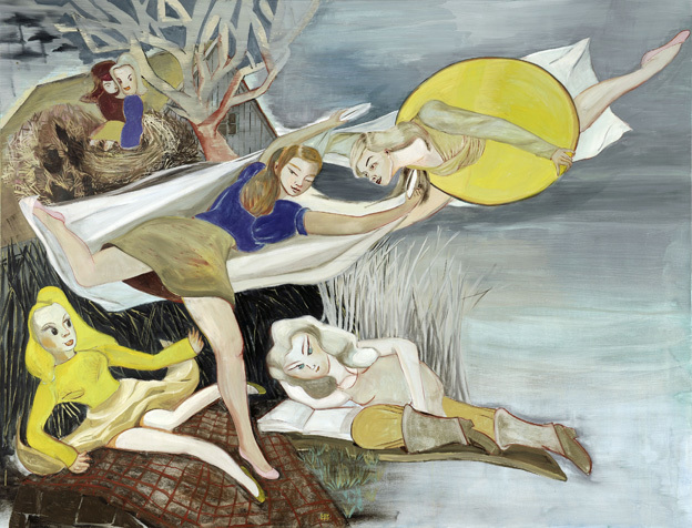 Rosa Loy, Sinnliche Inteligenz, 2010, Kasein auf Leinwand, 120x150cm, courtesy Galerie Kleindienst, Leipzig; Kohn Gallery, Los Angeles; Galerie Baton, Seoul. Foto: Uwe Walter, Berlin Rosa Loy, Sinnliche Inteligenz, 2010, Kasein auf Leinwand, 120x150cm, courtesy Galerie Kleindienst, Leipzig; Kohn Gallery, Los Angeles; Galerie Baton, Seoul. Foto: Uwe Walter, Berlin