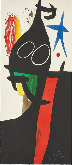 Joan Miró, ‘Le Sarrasin à l'étoile bleue (Saracen with Blue Star)’, 1973, Phillips