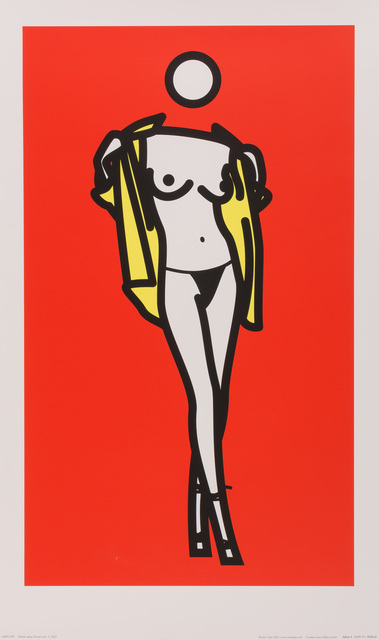Julian Opie, ‘Woman taking off man's shirt, 5’, 2003, Print, Color screenprint on paper, Doyle